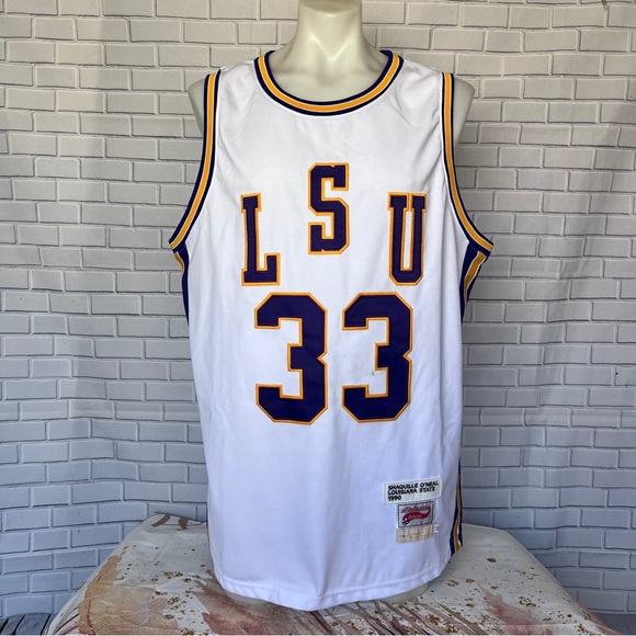 All American Collection SHAQUILLE O'NEAL LOUISIANA STATE 1990 33 Jersey Vintage - Picture 1 of 15